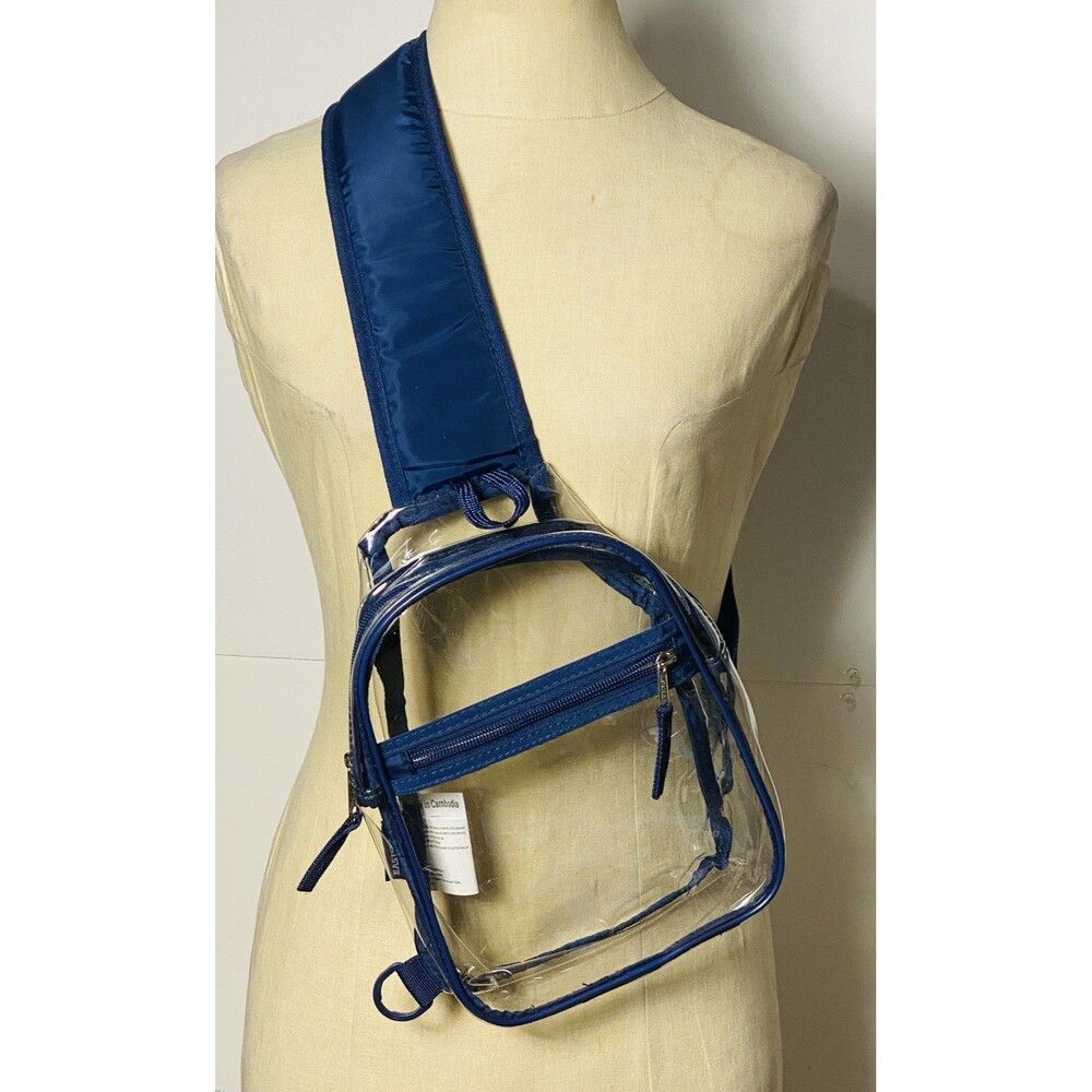 EASTSPORT Clear Plastic Backpack"Stadium Approved Adjustable Shoulder strap&Zip